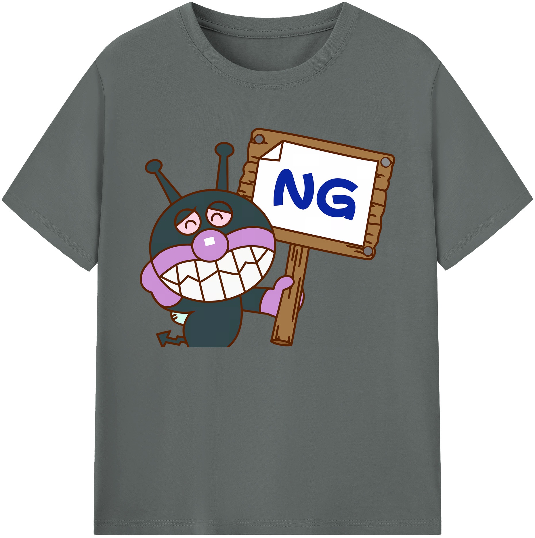 （画像用） アンパンマン Anpanman 綿100％ メンズ半袖Tシャツ｜肌触りやわらか＆通気性